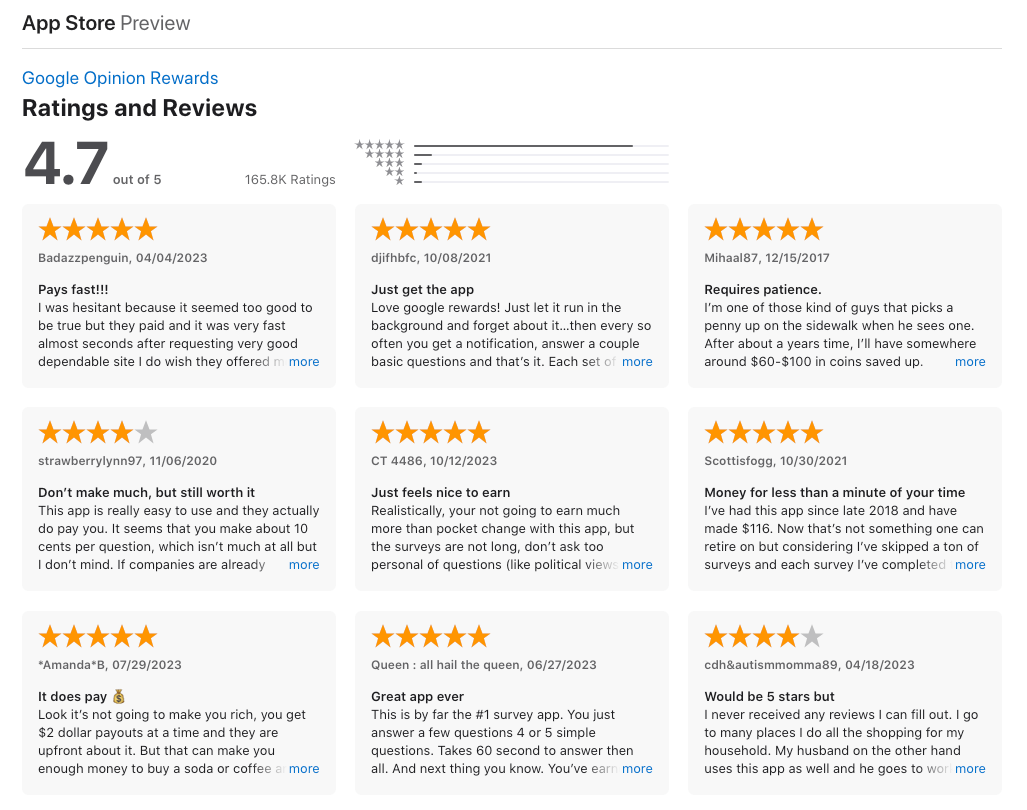 Google Opinion Rewards l